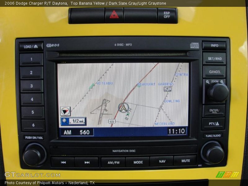 Top Banana Yellow / Dark Slate Gray/Light Graystone 2006 Dodge Charger R/T Daytona