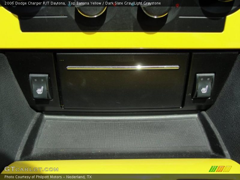 Top Banana Yellow / Dark Slate Gray/Light Graystone 2006 Dodge Charger R/T Daytona