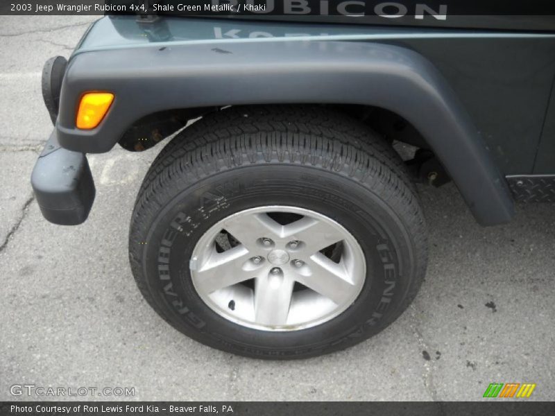 Shale Green Metallic / Khaki 2003 Jeep Wrangler Rubicon 4x4