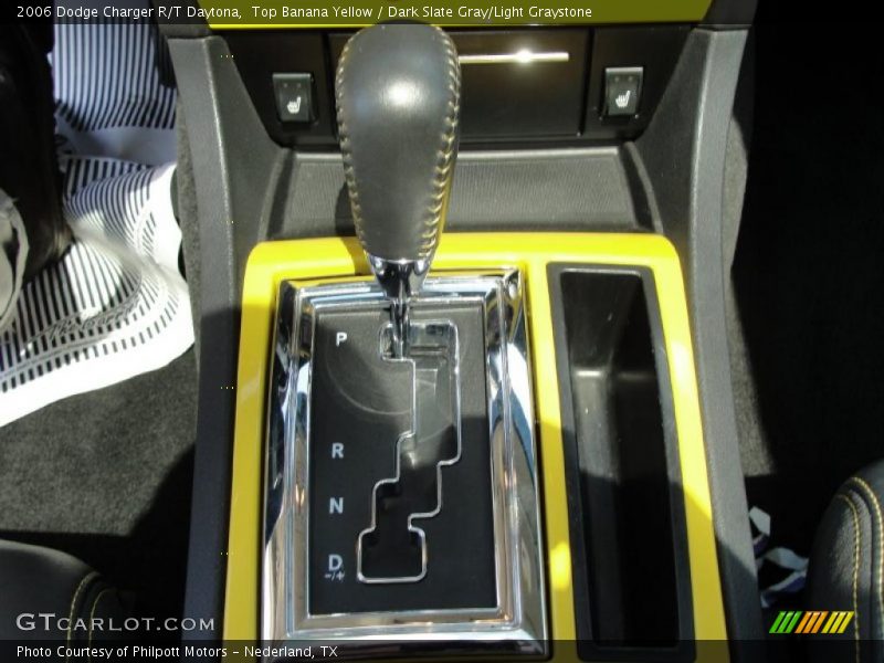 Top Banana Yellow / Dark Slate Gray/Light Graystone 2006 Dodge Charger R/T Daytona