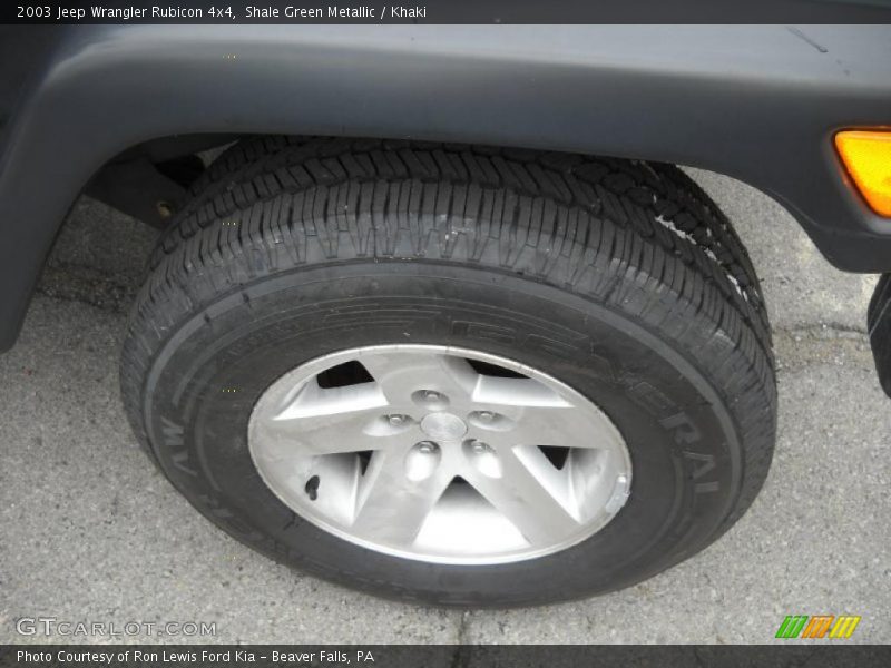 Shale Green Metallic / Khaki 2003 Jeep Wrangler Rubicon 4x4