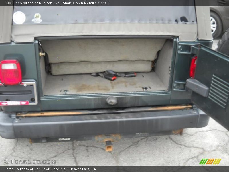 Shale Green Metallic / Khaki 2003 Jeep Wrangler Rubicon 4x4