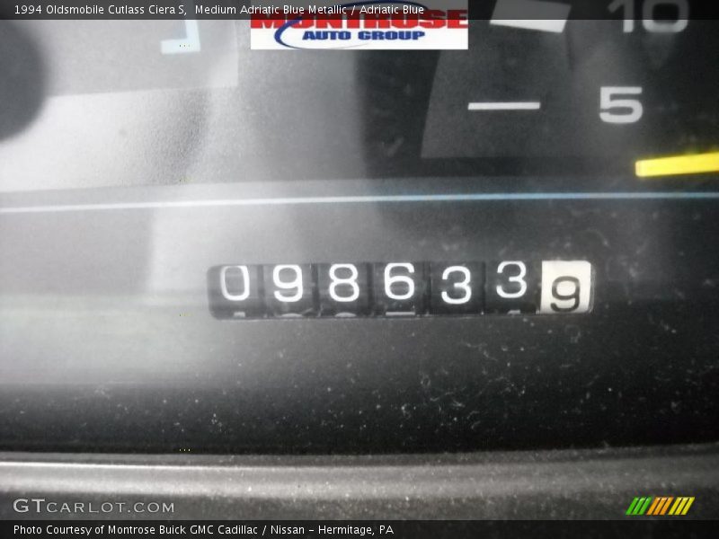 Medium Adriatic Blue Metallic / Adriatic Blue 1994 Oldsmobile Cutlass Ciera S
