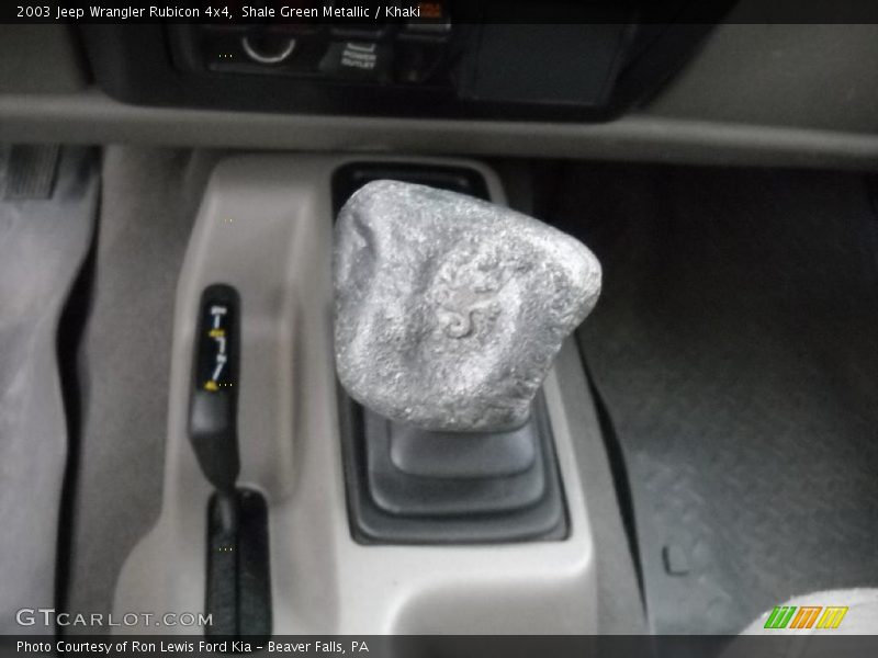 Shale Green Metallic / Khaki 2003 Jeep Wrangler Rubicon 4x4