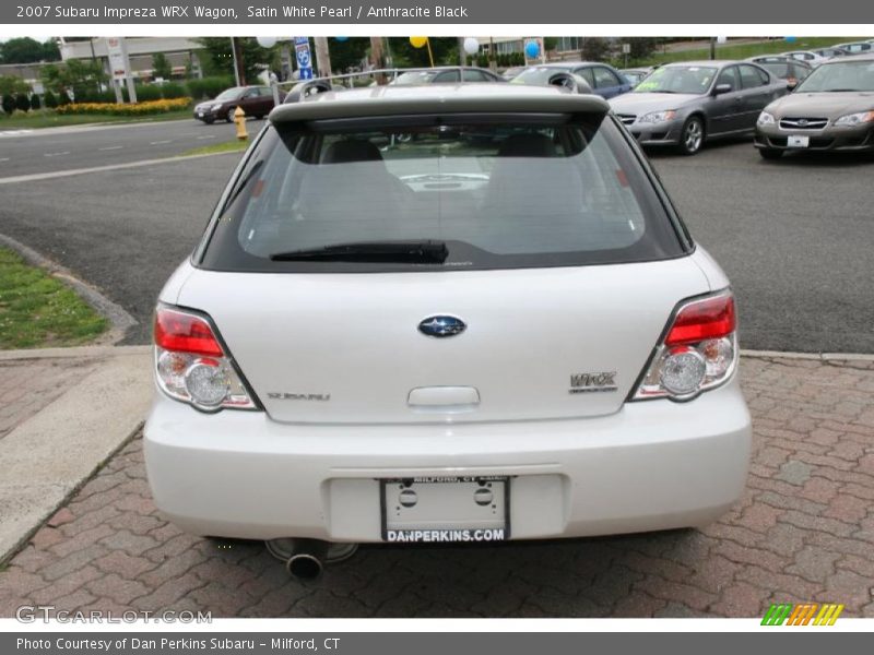 Satin White Pearl / Anthracite Black 2007 Subaru Impreza WRX Wagon