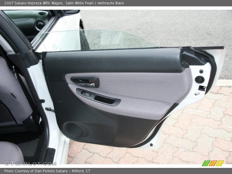 Satin White Pearl / Anthracite Black 2007 Subaru Impreza WRX Wagon