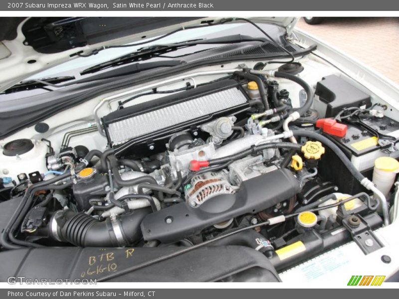 Satin White Pearl / Anthracite Black 2007 Subaru Impreza WRX Wagon