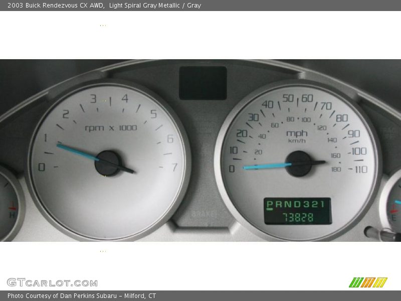 Light Spiral Gray Metallic / Gray 2003 Buick Rendezvous CX AWD
