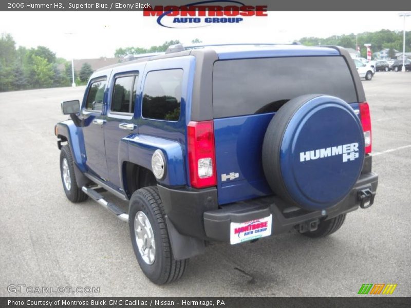 Superior Blue / Ebony Black 2006 Hummer H3