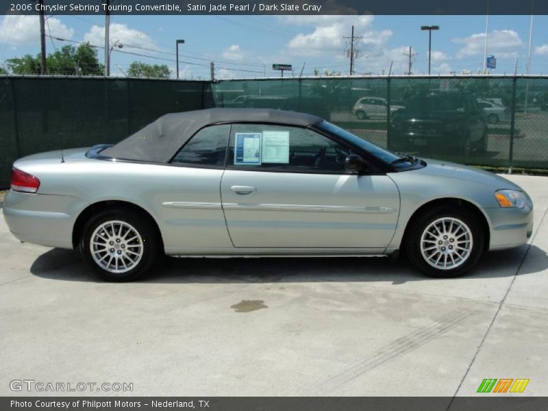 Satin Jade Pearl / Dark Slate Gray 2006 Chrysler Sebring Touring Convertible