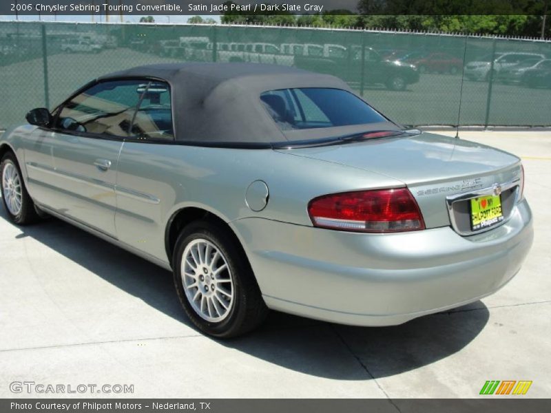 Satin Jade Pearl / Dark Slate Gray 2006 Chrysler Sebring Touring Convertible