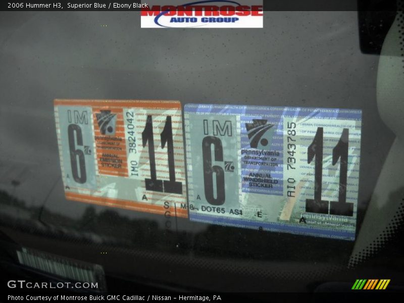 Superior Blue / Ebony Black 2006 Hummer H3