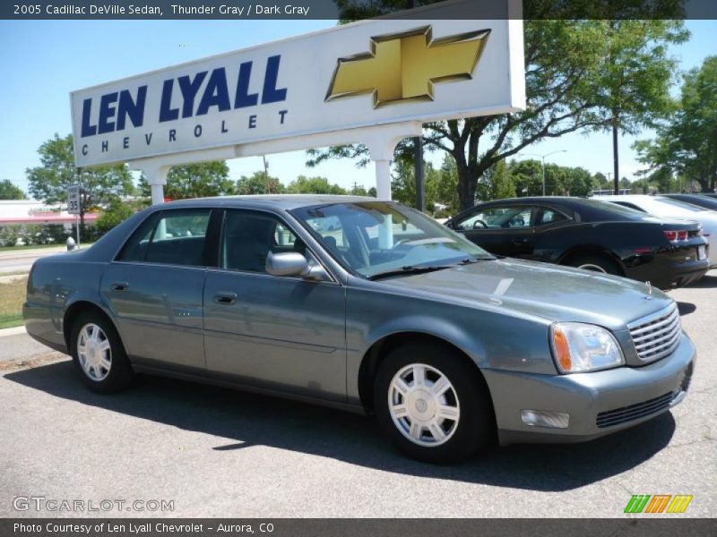 Thunder Gray / Dark Gray 2005 Cadillac DeVille Sedan