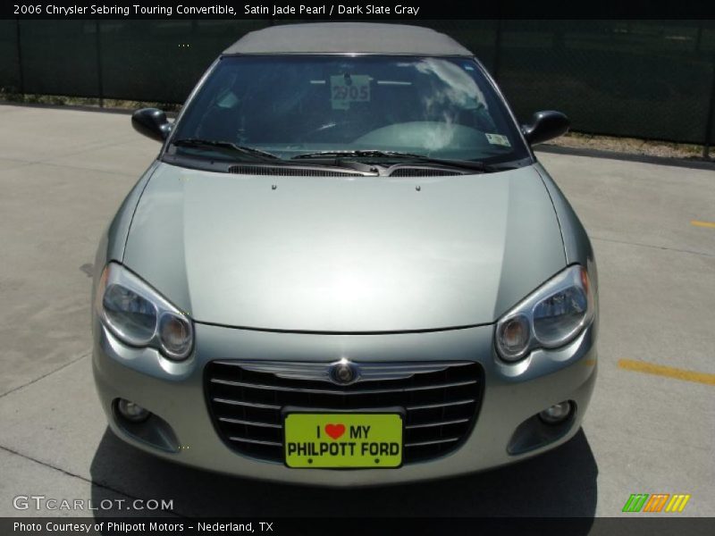 Satin Jade Pearl / Dark Slate Gray 2006 Chrysler Sebring Touring Convertible