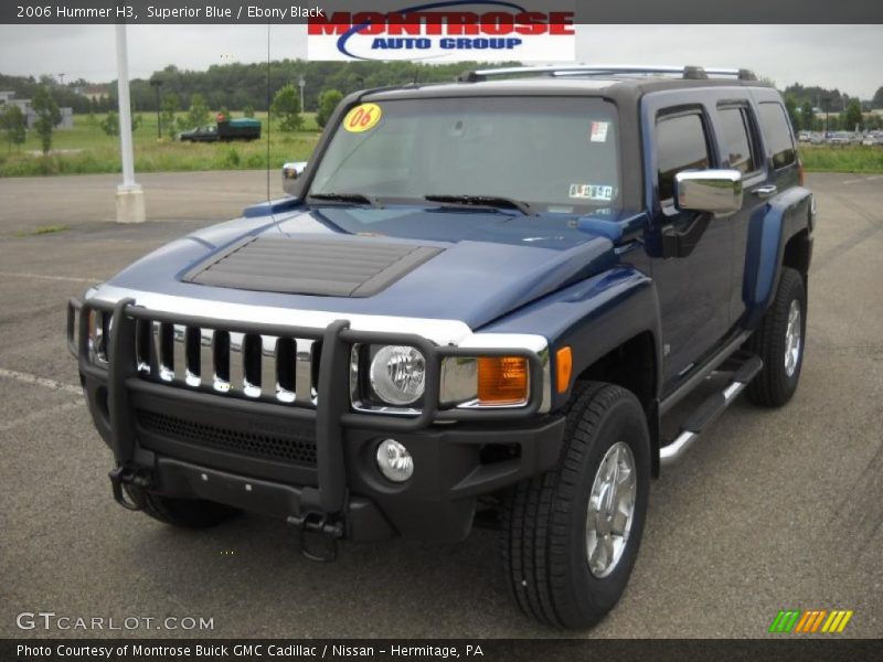 Superior Blue / Ebony Black 2006 Hummer H3