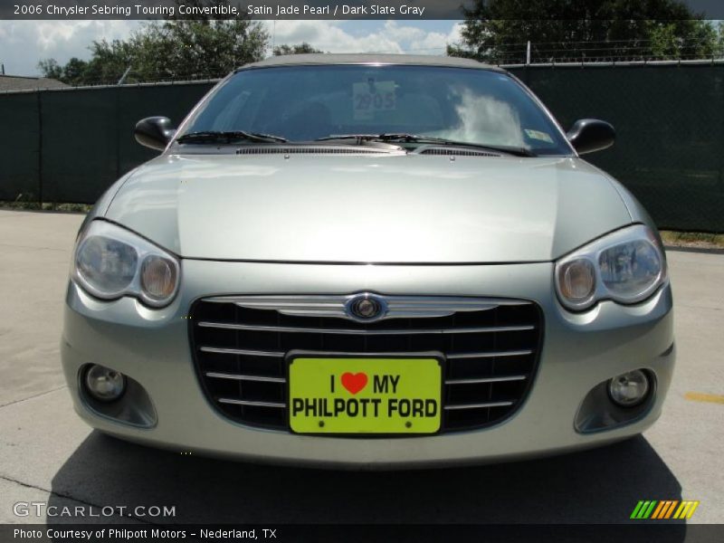 Satin Jade Pearl / Dark Slate Gray 2006 Chrysler Sebring Touring Convertible