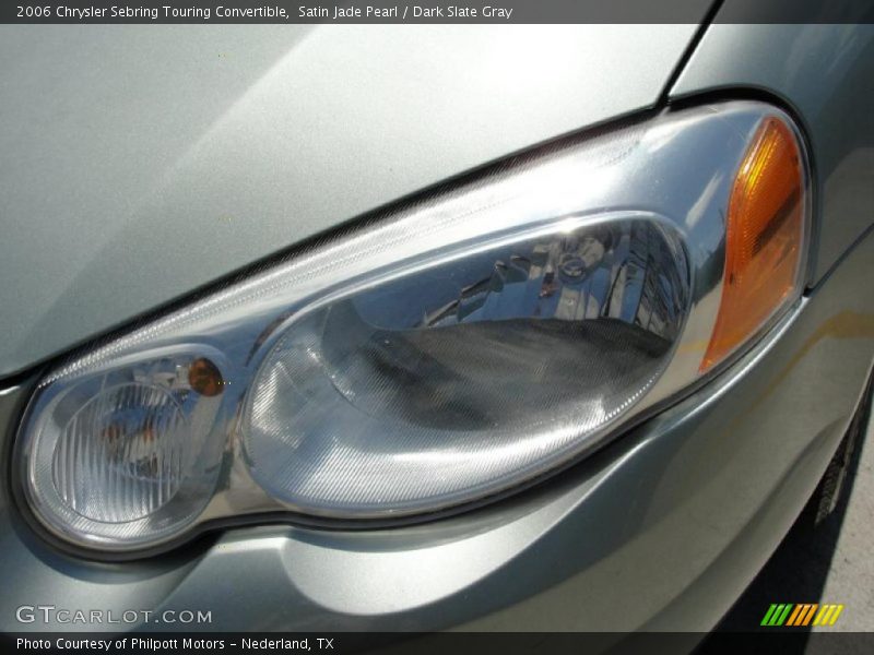 Satin Jade Pearl / Dark Slate Gray 2006 Chrysler Sebring Touring Convertible