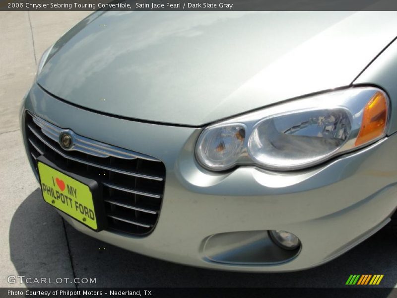 Satin Jade Pearl / Dark Slate Gray 2006 Chrysler Sebring Touring Convertible