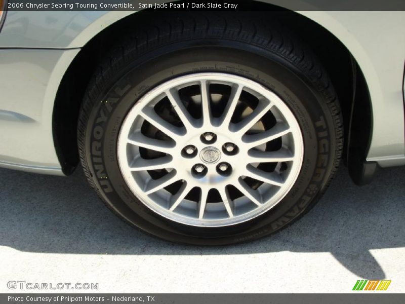 Satin Jade Pearl / Dark Slate Gray 2006 Chrysler Sebring Touring Convertible