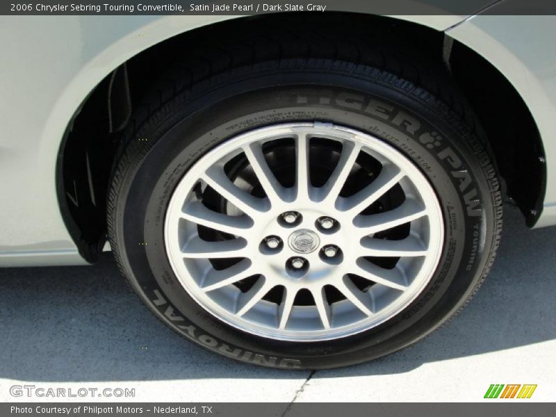 Satin Jade Pearl / Dark Slate Gray 2006 Chrysler Sebring Touring Convertible