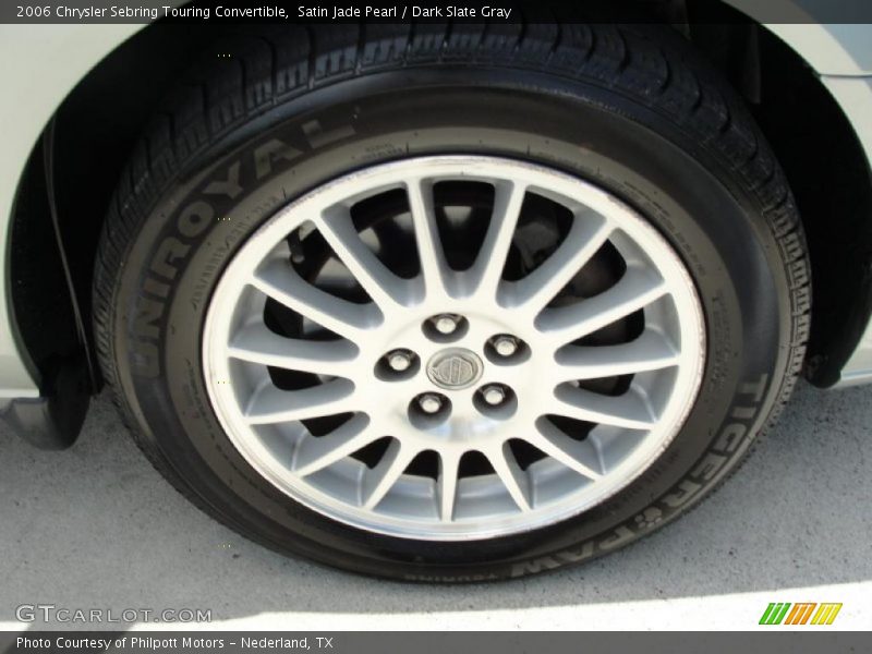 Satin Jade Pearl / Dark Slate Gray 2006 Chrysler Sebring Touring Convertible
