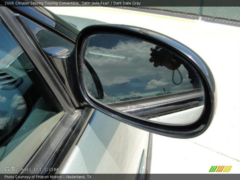 Satin Jade Pearl / Dark Slate Gray 2006 Chrysler Sebring Touring Convertible