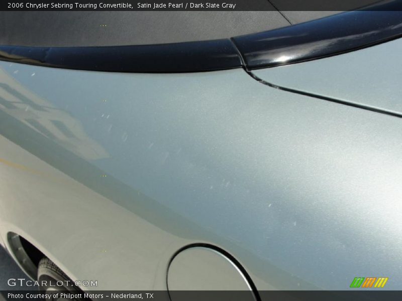 Satin Jade Pearl / Dark Slate Gray 2006 Chrysler Sebring Touring Convertible