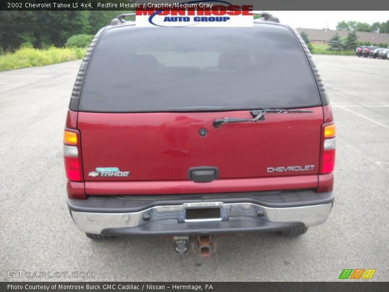 Redfire Metallic / Graphite/Medium Gray 2002 Chevrolet Tahoe LS 4x4