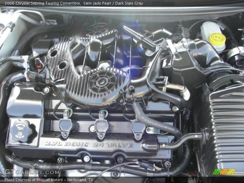 Satin Jade Pearl / Dark Slate Gray 2006 Chrysler Sebring Touring Convertible