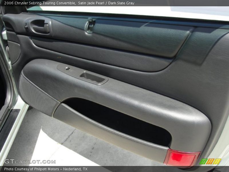 Satin Jade Pearl / Dark Slate Gray 2006 Chrysler Sebring Touring Convertible
