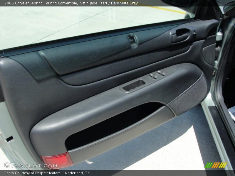 Satin Jade Pearl / Dark Slate Gray 2006 Chrysler Sebring Touring Convertible