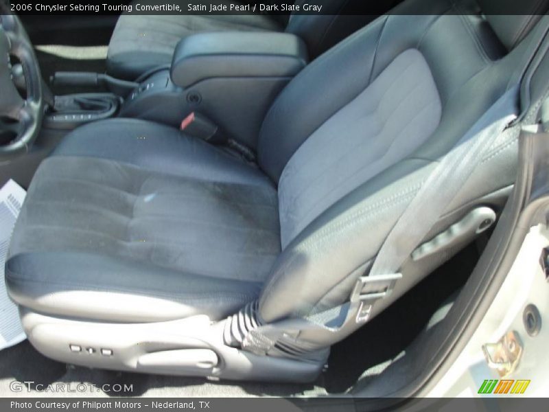 Satin Jade Pearl / Dark Slate Gray 2006 Chrysler Sebring Touring Convertible
