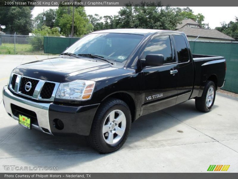 Galaxy Black / Graphite/Titanium 2006 Nissan Titan SE King Cab