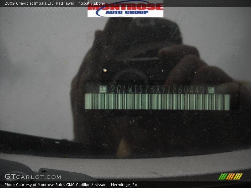 Red Jewel Tintcoat / Ebony 2009 Chevrolet Impala LT