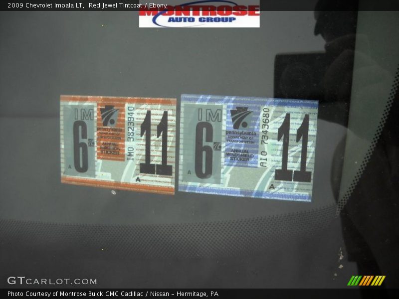 Red Jewel Tintcoat / Ebony 2009 Chevrolet Impala LT