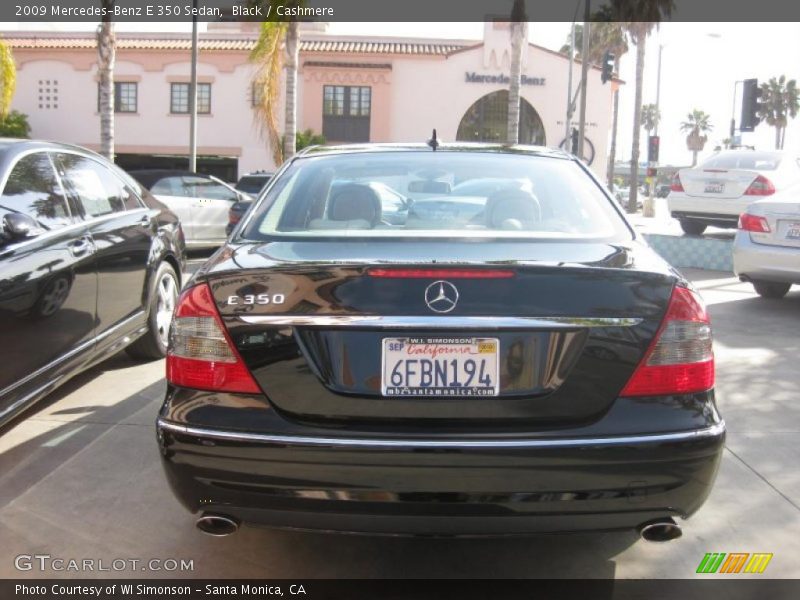 Black / Cashmere 2009 Mercedes-Benz E 350 Sedan