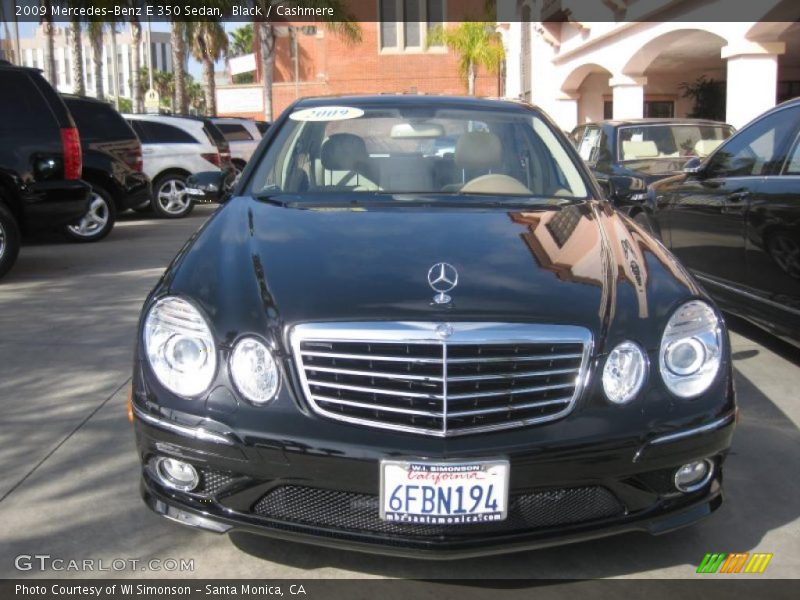 Black / Cashmere 2009 Mercedes-Benz E 350 Sedan