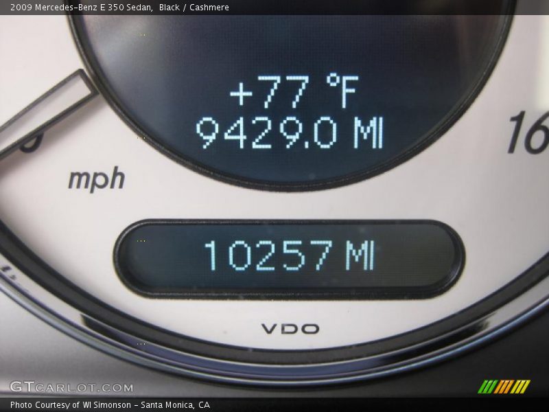 Black / Cashmere 2009 Mercedes-Benz E 350 Sedan