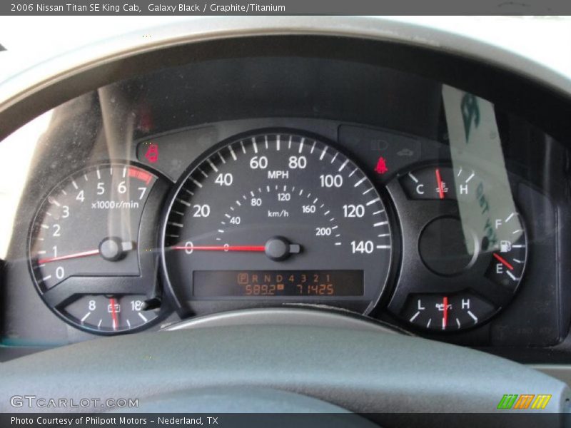 Galaxy Black / Graphite/Titanium 2006 Nissan Titan SE King Cab