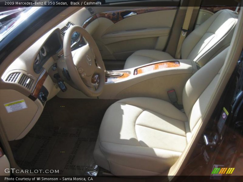 Black / Cashmere 2009 Mercedes-Benz E 350 Sedan