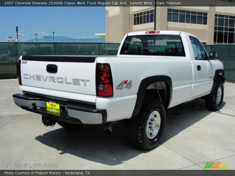 Summit White / Dark Titanium 2007 Chevrolet Silverado 2500HD Classic Work Truck Regular Cab 4x4