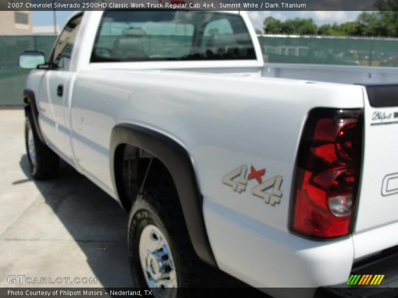 Summit White / Dark Titanium 2007 Chevrolet Silverado 2500HD Classic Work Truck Regular Cab 4x4