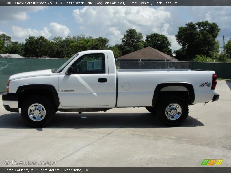 Summit White / Dark Titanium 2007 Chevrolet Silverado 2500HD Classic Work Truck Regular Cab 4x4