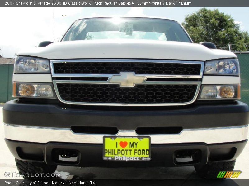 Summit White / Dark Titanium 2007 Chevrolet Silverado 2500HD Classic Work Truck Regular Cab 4x4