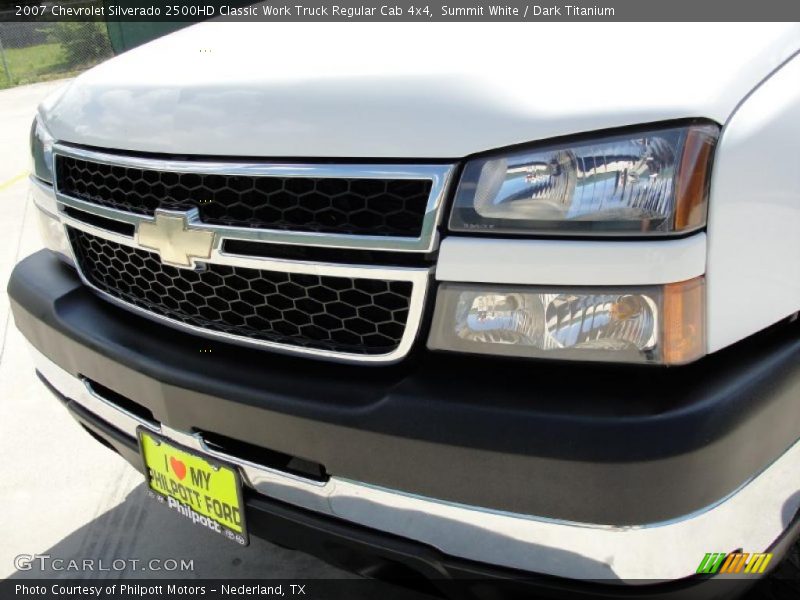 Summit White / Dark Titanium 2007 Chevrolet Silverado 2500HD Classic Work Truck Regular Cab 4x4