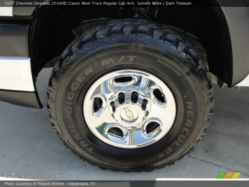 Summit White / Dark Titanium 2007 Chevrolet Silverado 2500HD Classic Work Truck Regular Cab 4x4