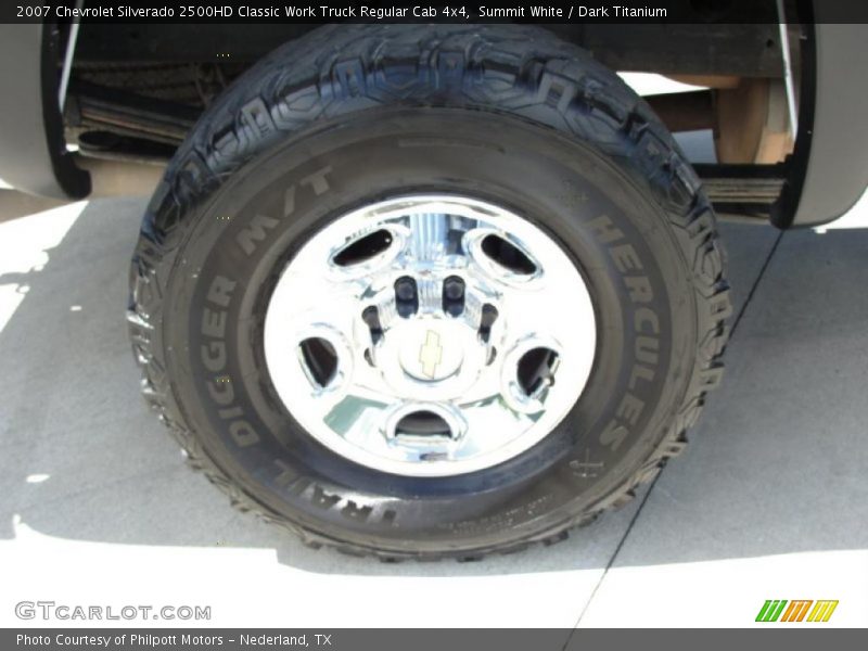 Summit White / Dark Titanium 2007 Chevrolet Silverado 2500HD Classic Work Truck Regular Cab 4x4