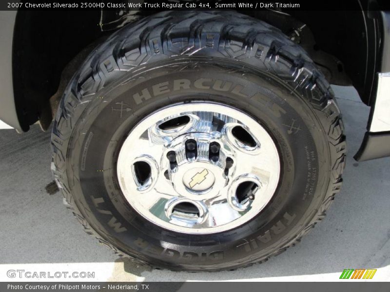 Summit White / Dark Titanium 2007 Chevrolet Silverado 2500HD Classic Work Truck Regular Cab 4x4