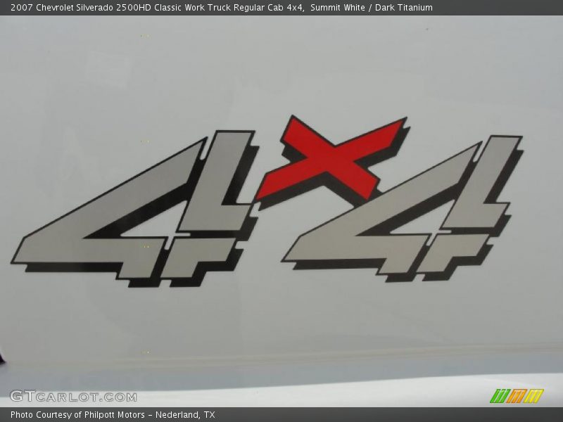 Summit White / Dark Titanium 2007 Chevrolet Silverado 2500HD Classic Work Truck Regular Cab 4x4