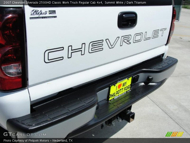 Summit White / Dark Titanium 2007 Chevrolet Silverado 2500HD Classic Work Truck Regular Cab 4x4